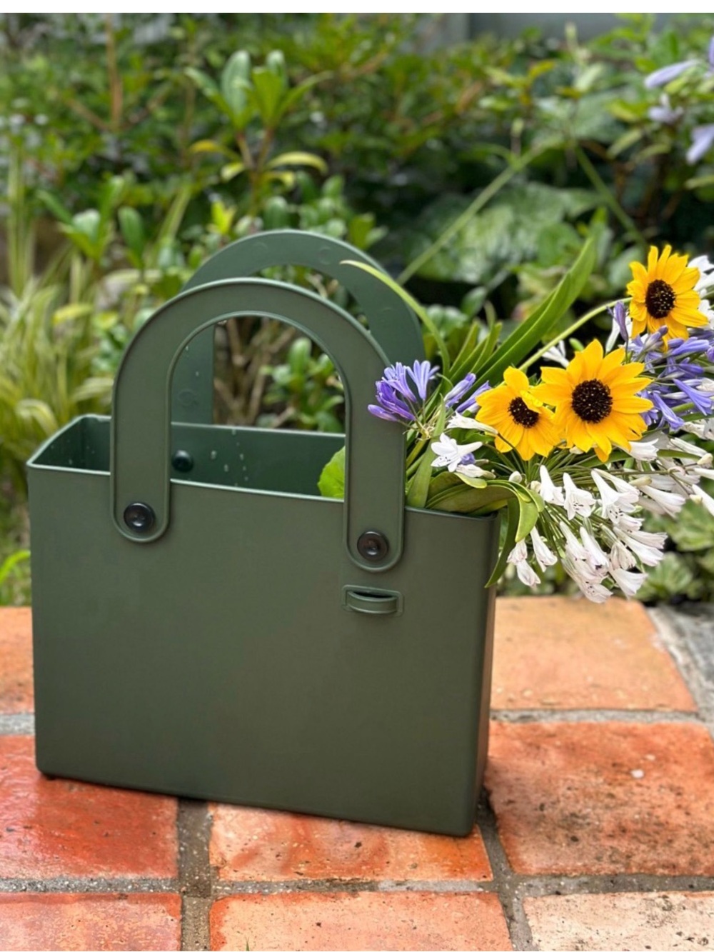 Hachiman Garden Tool Tote in Olive Green. New - Picture 2 of 6